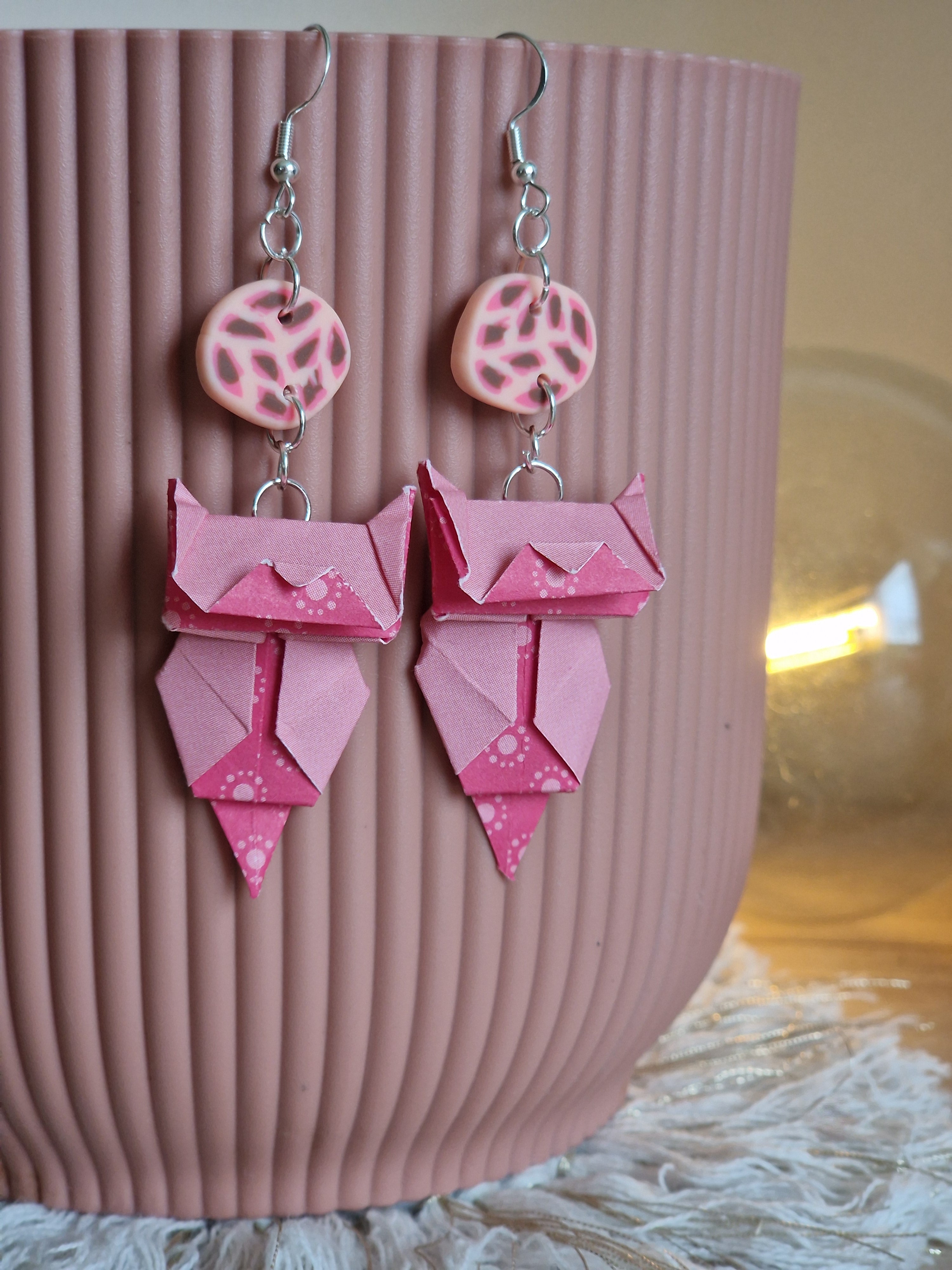 Boucles d'oreilles Panthère Rose