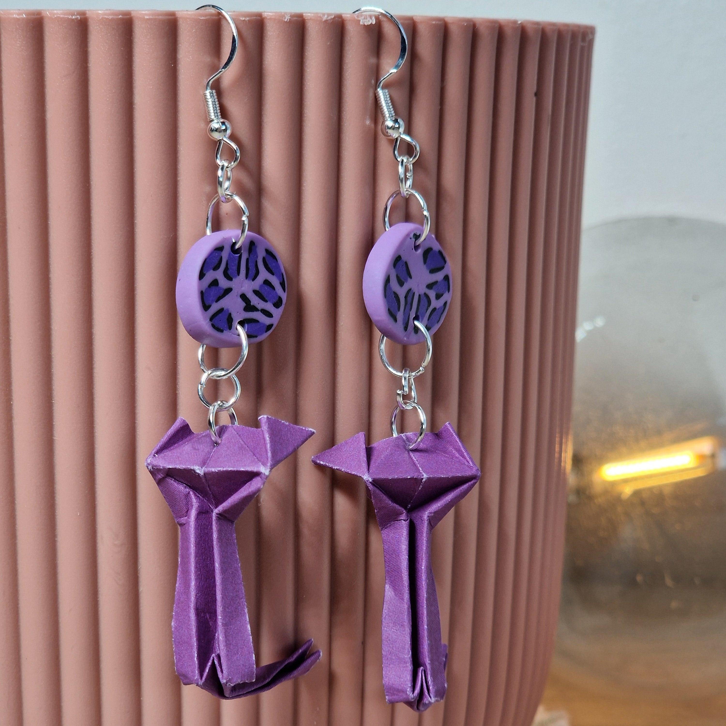 Boucles d'oreilles Chats de Minuit