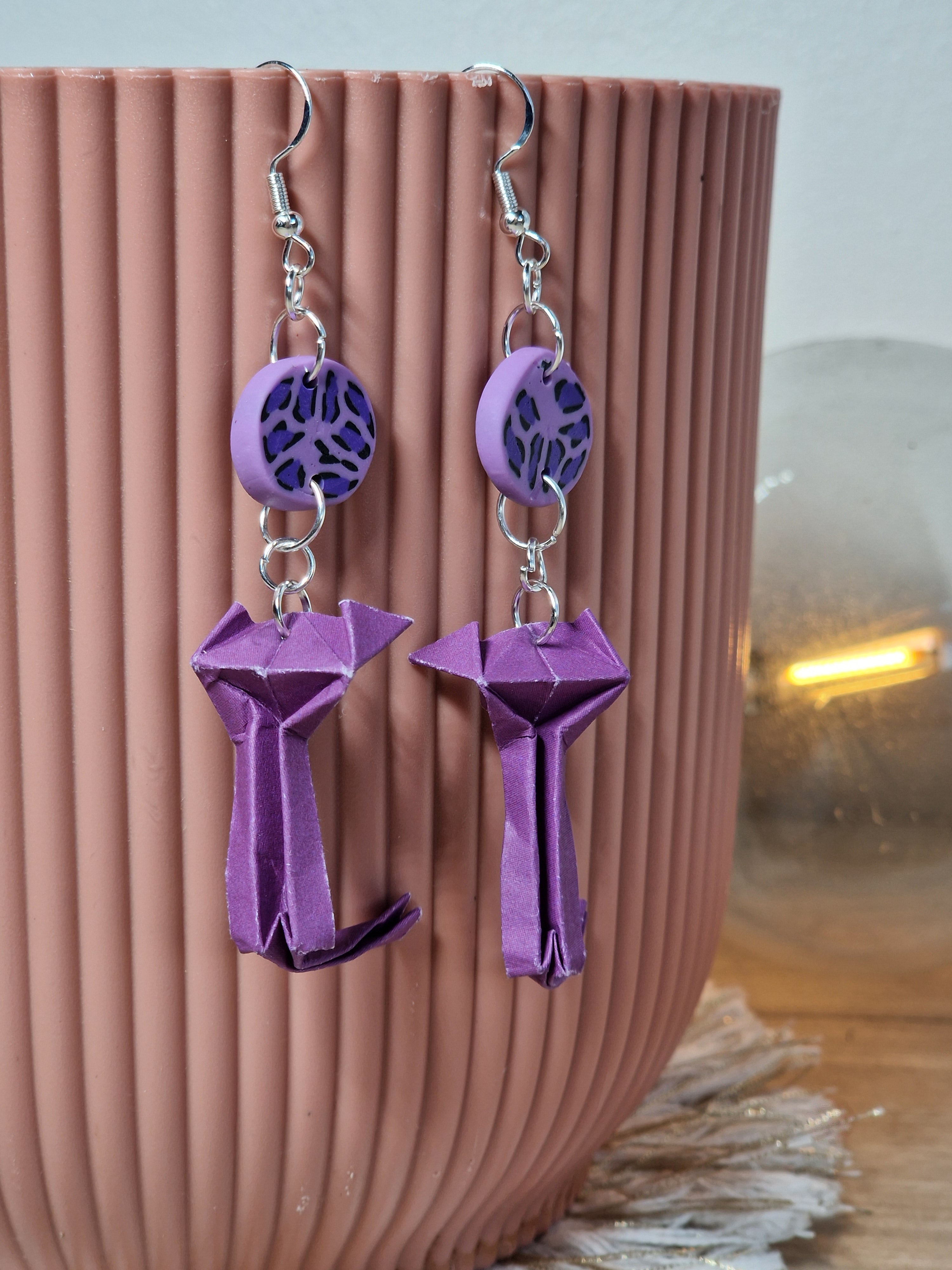 Boucles d'oreilles Chats de Minuit