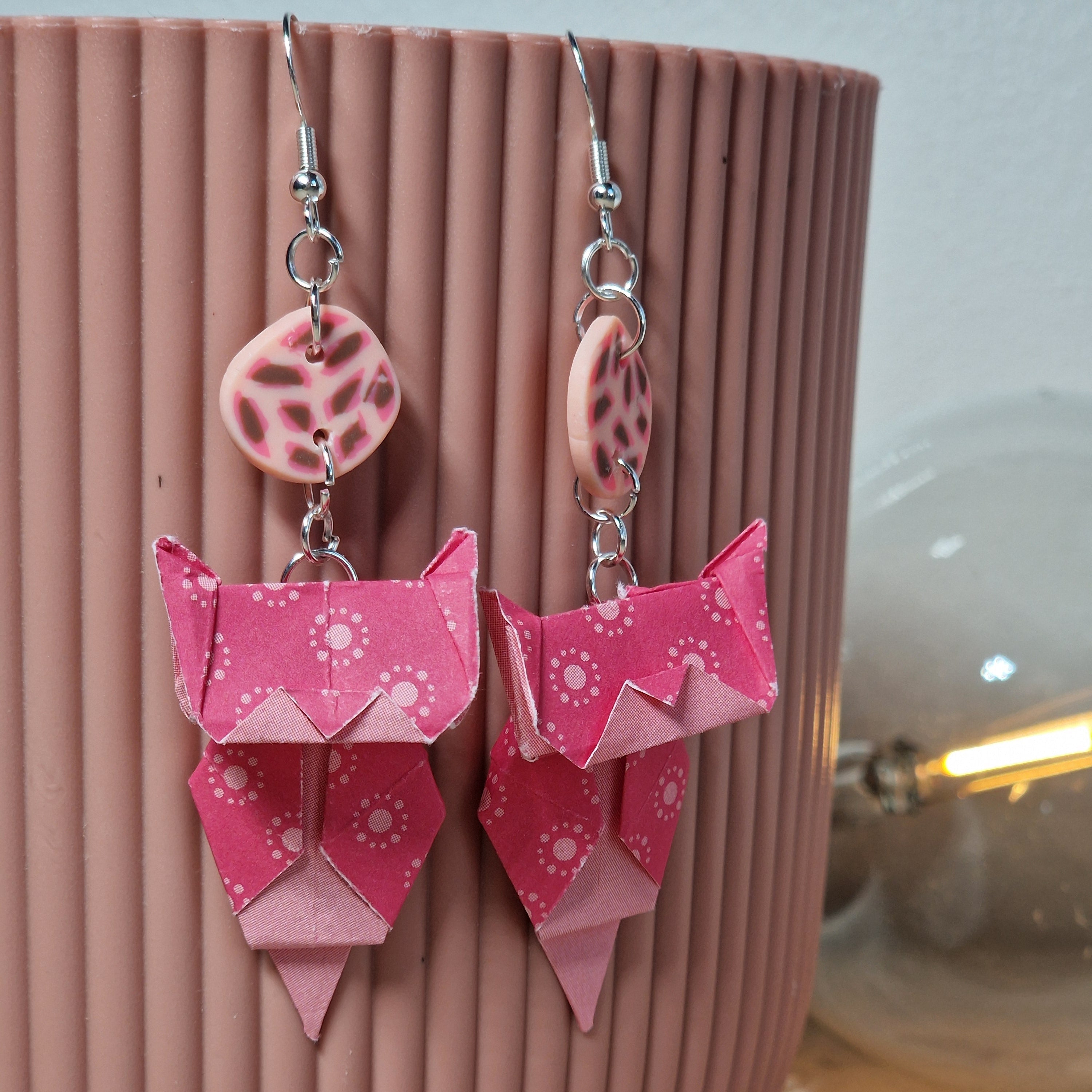 Boucles d'oreilles Panthère Rose