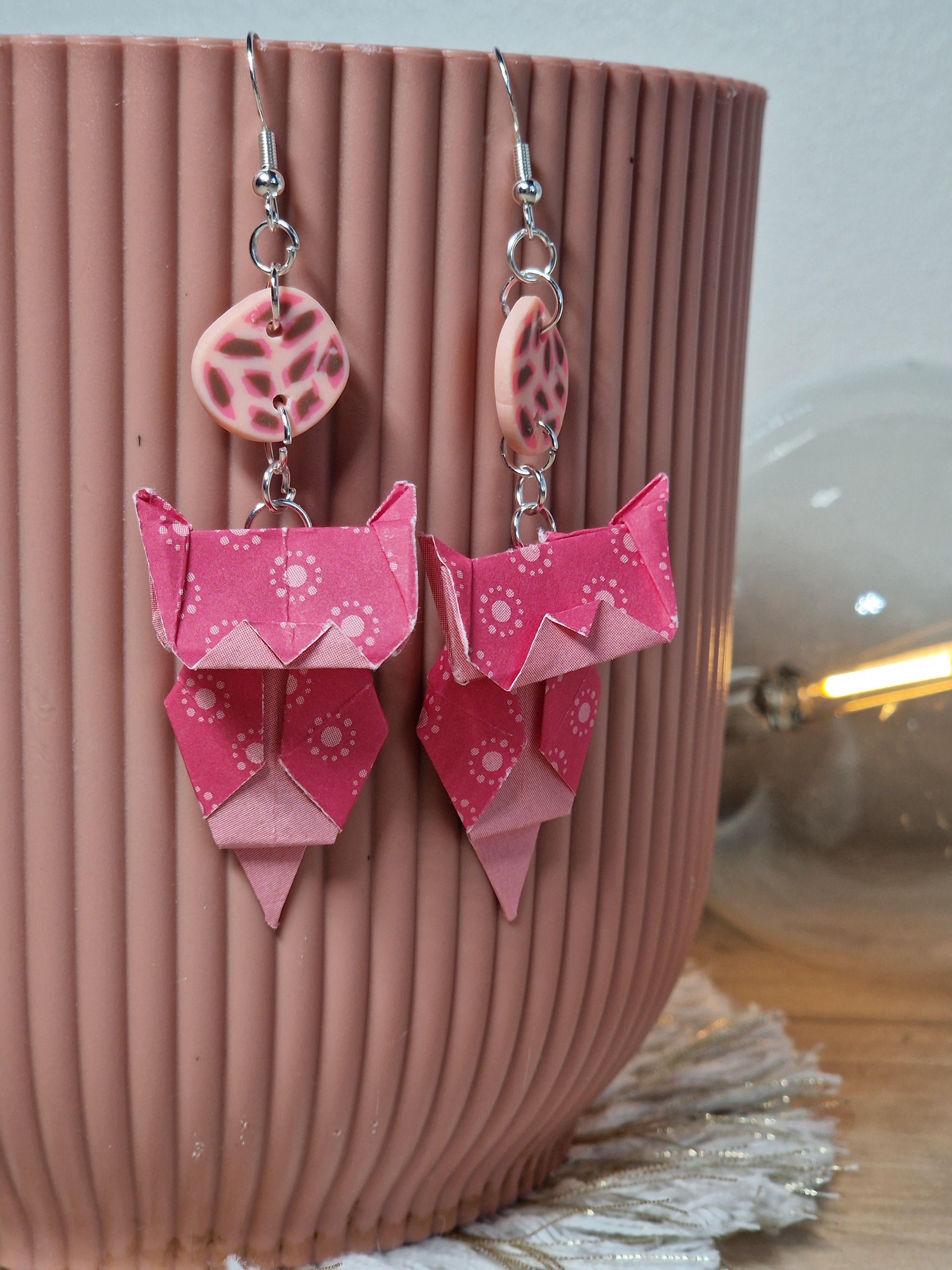 Boucles d'oreilles Panthère Rose