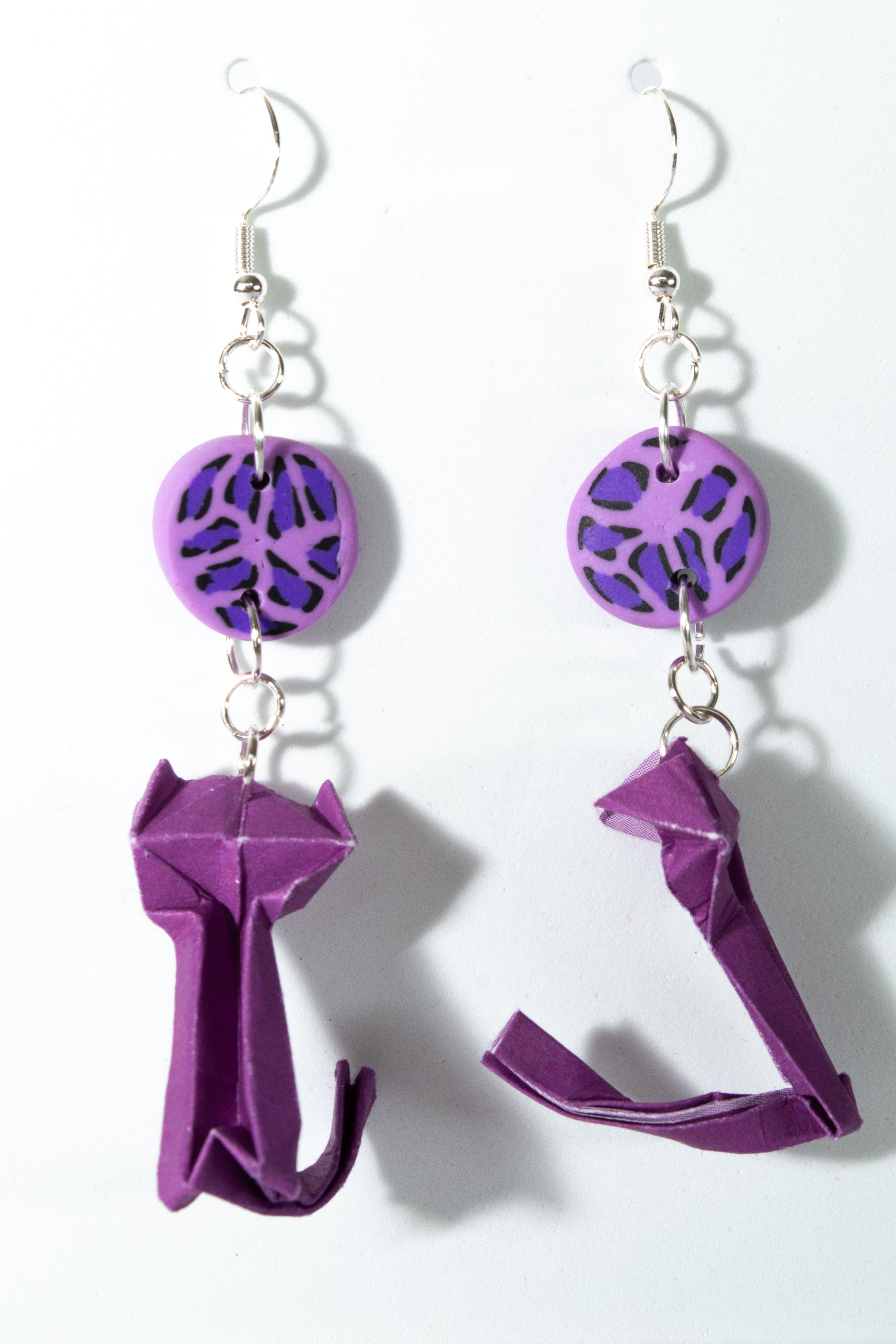 Boucles d'oreilles Chats de Minuit